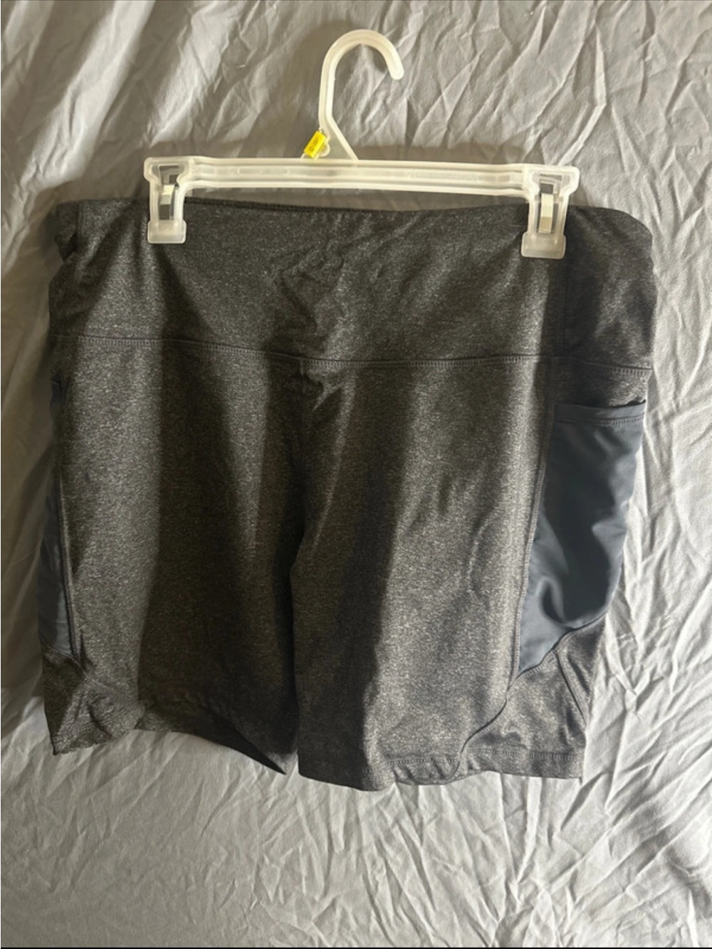 Avia Women's Gray Athletic Shorts with Side Pockets